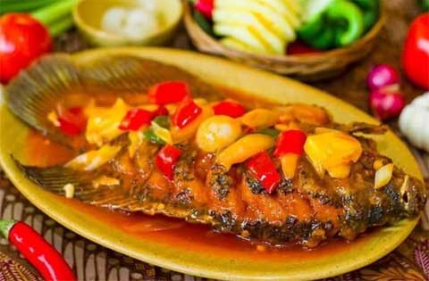 resep gurame asam manis