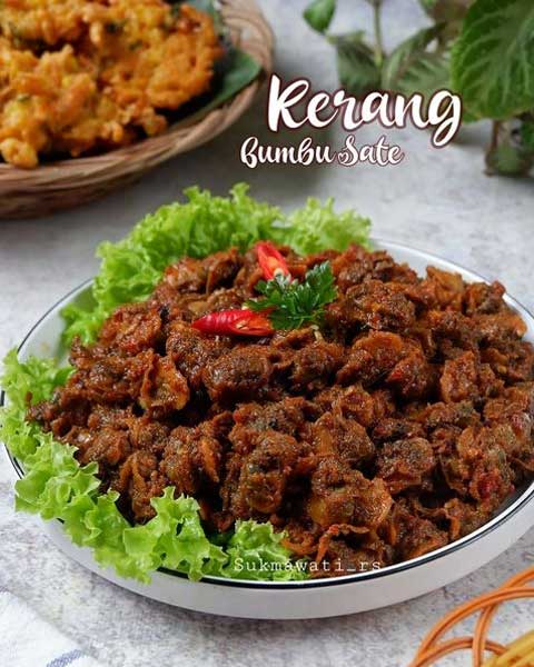 Resep Kerang Bumbu Sate yang Gurih dan Pedas 1 resep kerang bumbu sate