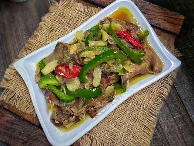 resep lidah sapi paprika