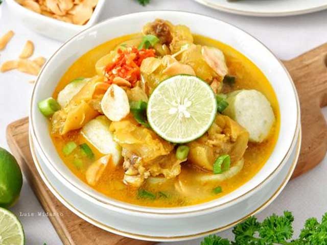 resep lontong kikil surabaya