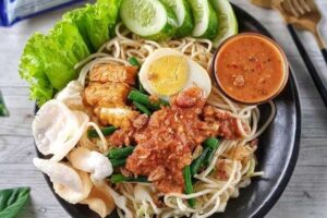 resep mie pecel spaghetti