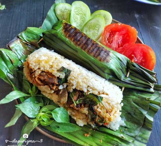 resep nasi bakar ati ampela