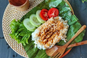 resep nasi bakar ayam suwir