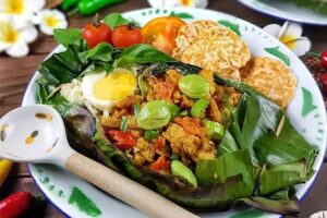 resep nasi bakar tempe