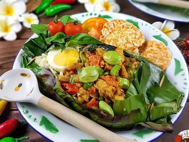 resep nasi bakar tempe