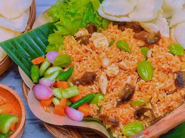 resep nasi goreng pete ampela ayam