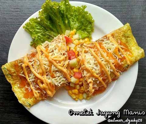 resep omelet jagung manis