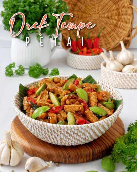 resep orek tempe petai