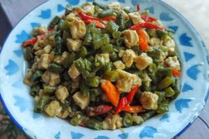 resep oseng tempe kacang panjang