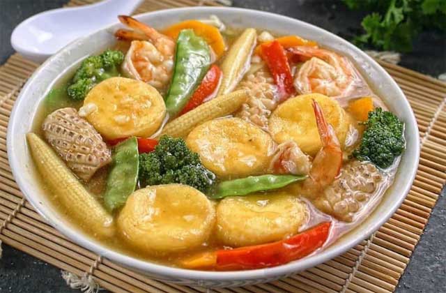 resep sapo tahu seafood