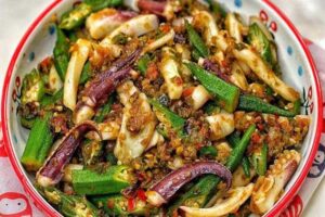 resep sotong okra cabe ijo