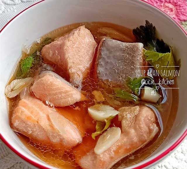 resep sup ikan salmon