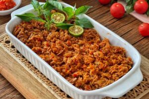 resep tongkol suwir bumbu merah