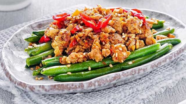 resep tumis buncis ayam pedas