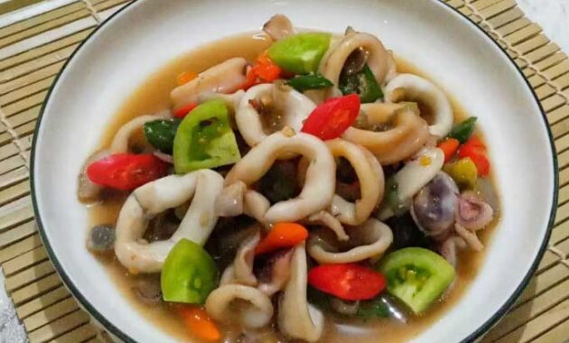 resep tumis cumi cabe ijo