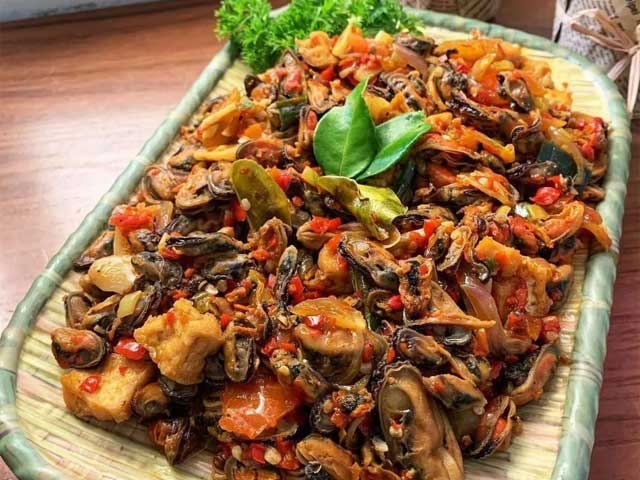 resep tumis kerang pedas