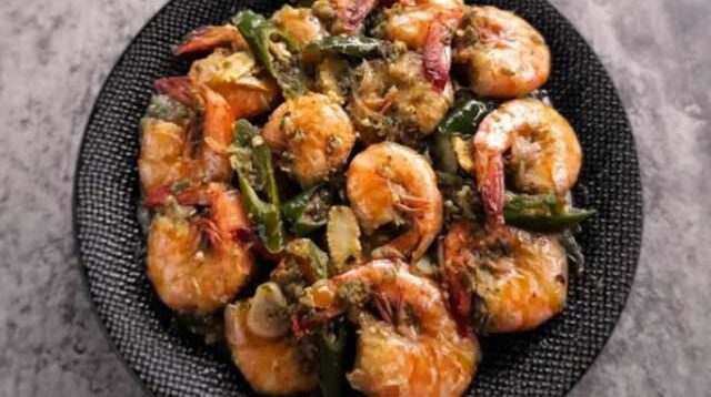resep tumis udang cabe ijo