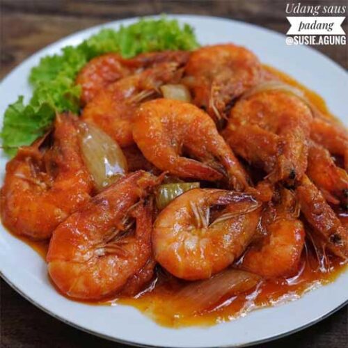 Resep Udang Saus Padang Pedas Manis Menggugah Selera ...