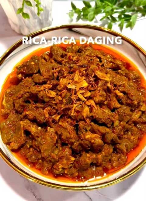 Resep Rica Rica Daging Sapi Empuk Pedas dan Gurih Menggugah Selera 1 resep rica rica daging