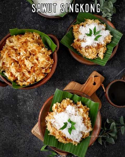 Resep Sawut Singkong Jajanan Tradisional Manis Gurih 1 resep sawut singkong