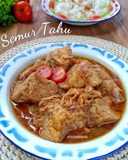 Resep Semur Tahu Sederhana Manis Gurih dan Lezat 2 cara membuat semur tahu