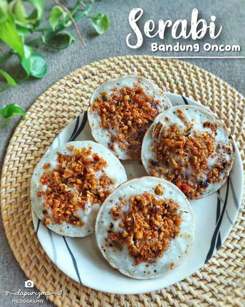 resep serabi bandung oncom