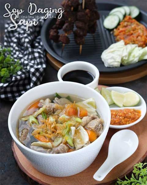 Resep Sop Daging Sapi Enak dan Lezat Bikin Nagih 1 resep sop daging sapi