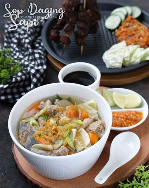 resep sop daging sapi