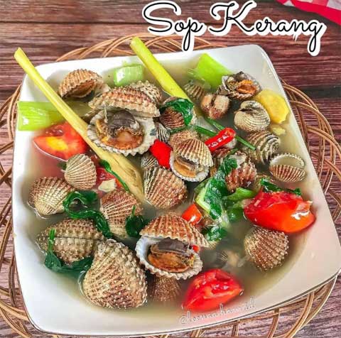 Resep Sop Kerang Dara Enak dan Lezat Serta Menyegarkan 1 resep sop kerang dara