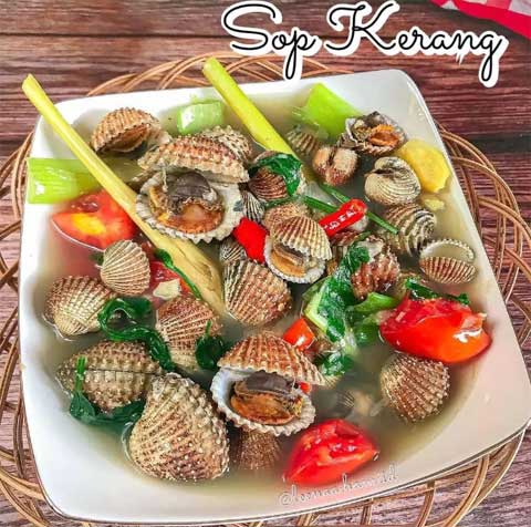 resep sop kerang dara