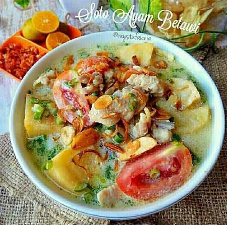 cara membuat soto ayam betawi