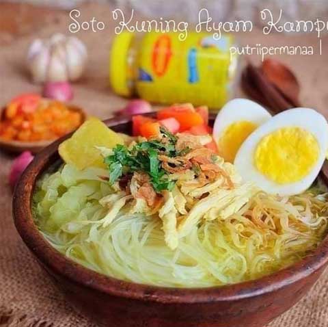Resep Soto Ayam Kuning Praktis Enak dan Lezat 1 resep soto ayam kuning
