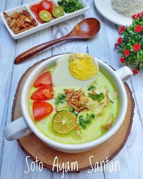 resep soto ayam santan