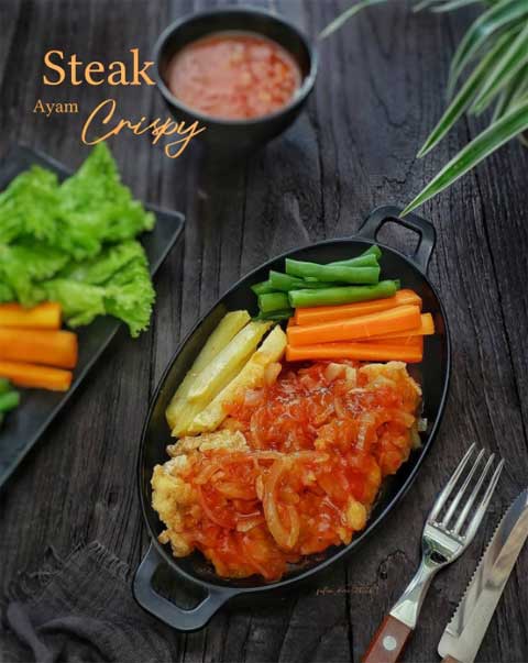 Resep Steak Ayam Crispy 1 resep steak ayam crispy