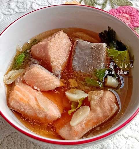 Resep Sup Ikan Salmon Enak Sedap Nan Menyegarkan 1 resep sup ikan salmon