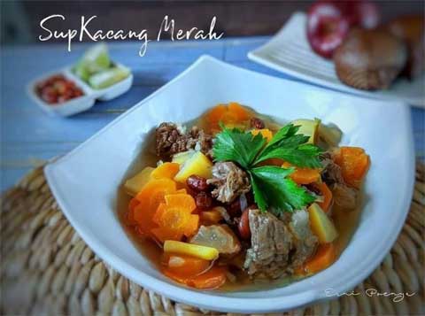 resep sup kacang merah