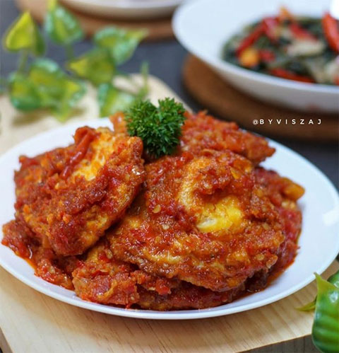 resep telur ceplok balado