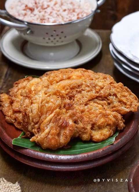 Resep Telur Dadar Krispi Enak Gurih dan Sederhana Cara Membuatnya 1 resep telur dadar krispi