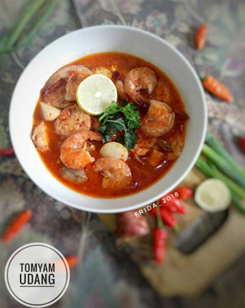 Resep Tom Yam Udang Sederhana Asam Pedas Menyegarkan 1 resep tom yam udang