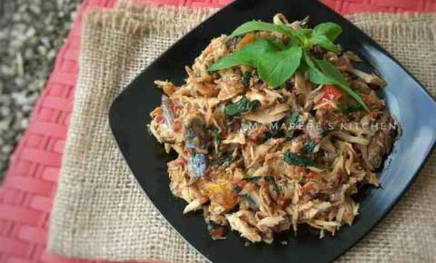 Resep Tongkol Suwir Pedas Manis Spesial 2 resep tongkol suwir kemangi