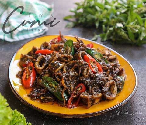 Resep Cumi Hitam Enak dan Sederhana, Lezatnya Bikin Nagih 3 resep tumis cumi hitam