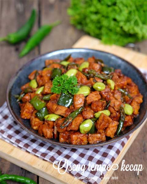 Resep Tumis Tempe Kecap Sederhana Enak dan Lezat 1 resep tumis tempe kecap